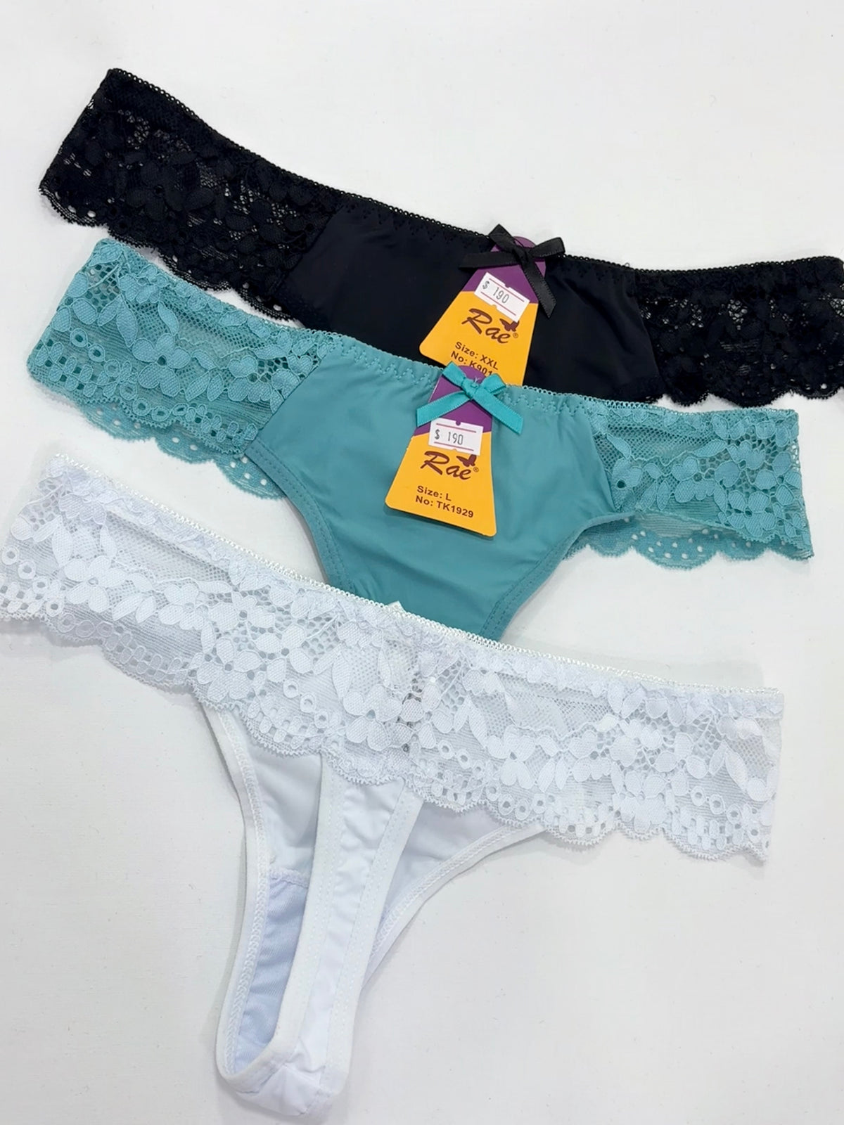 Colales con encaje RAE 9012/1929