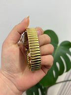 Reloj Dorado con Correa Elástica Expansible