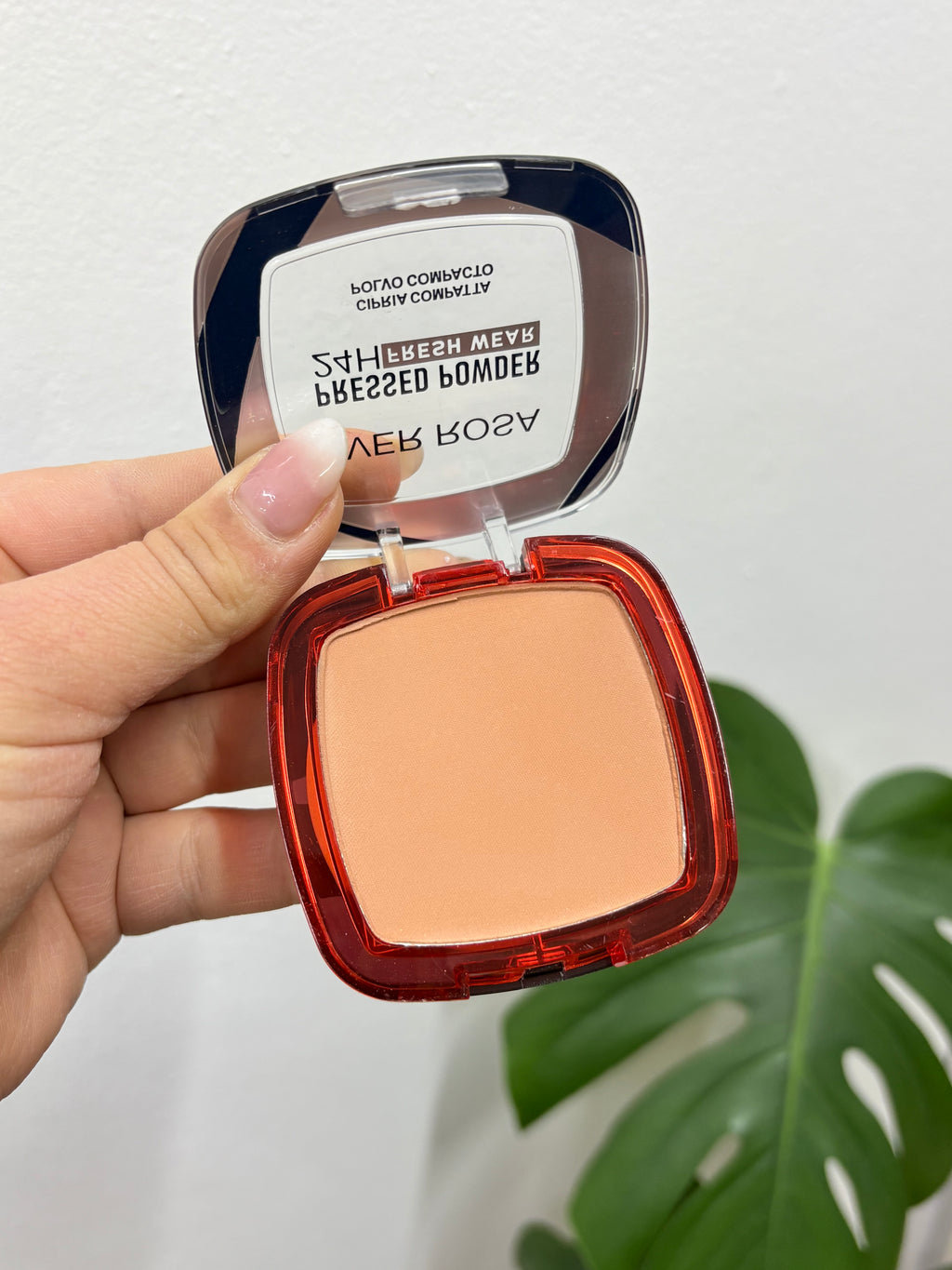 Polvo compacto con espejo + esponja
