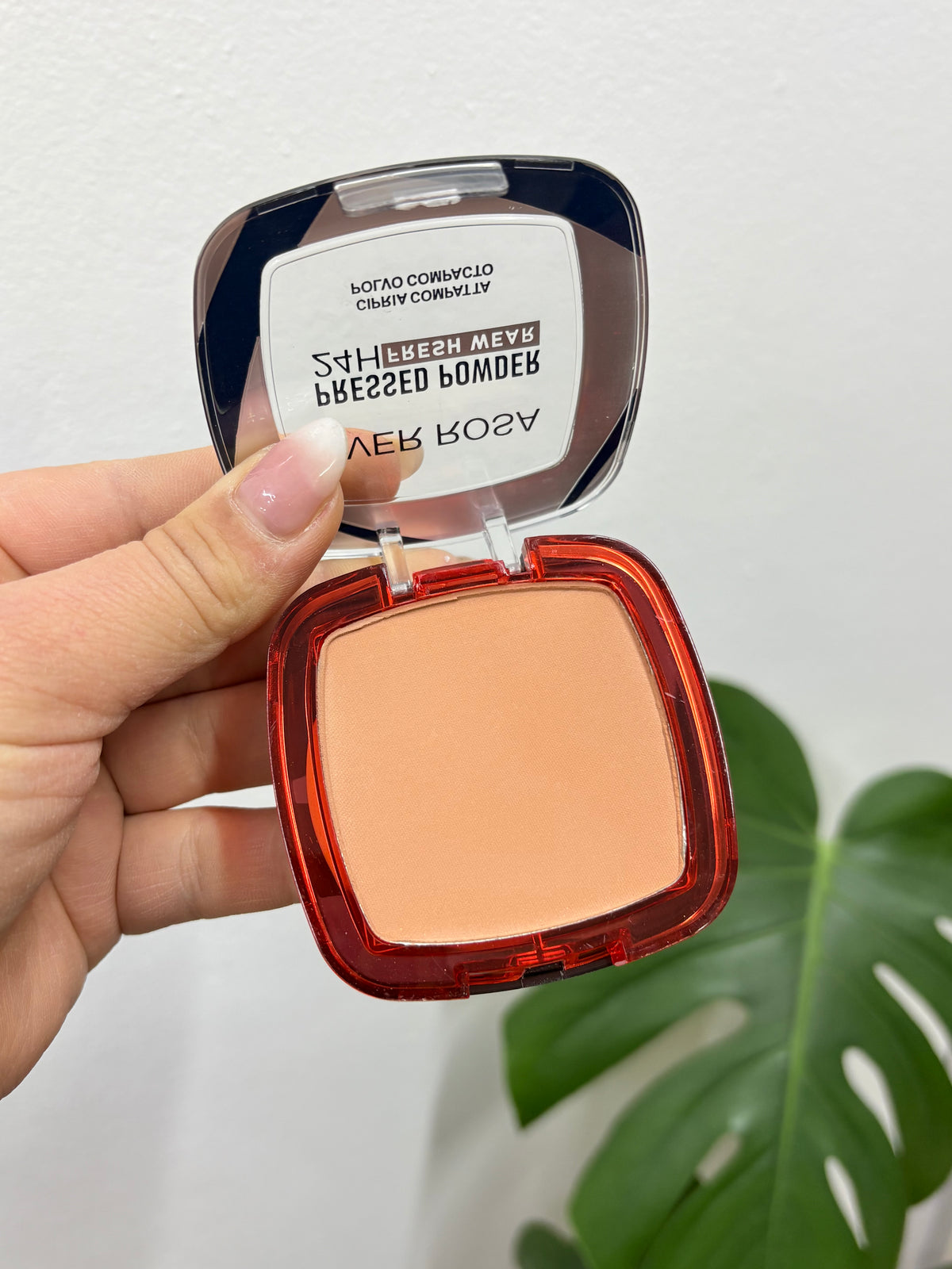 Polvo compacto con espejo + esponja