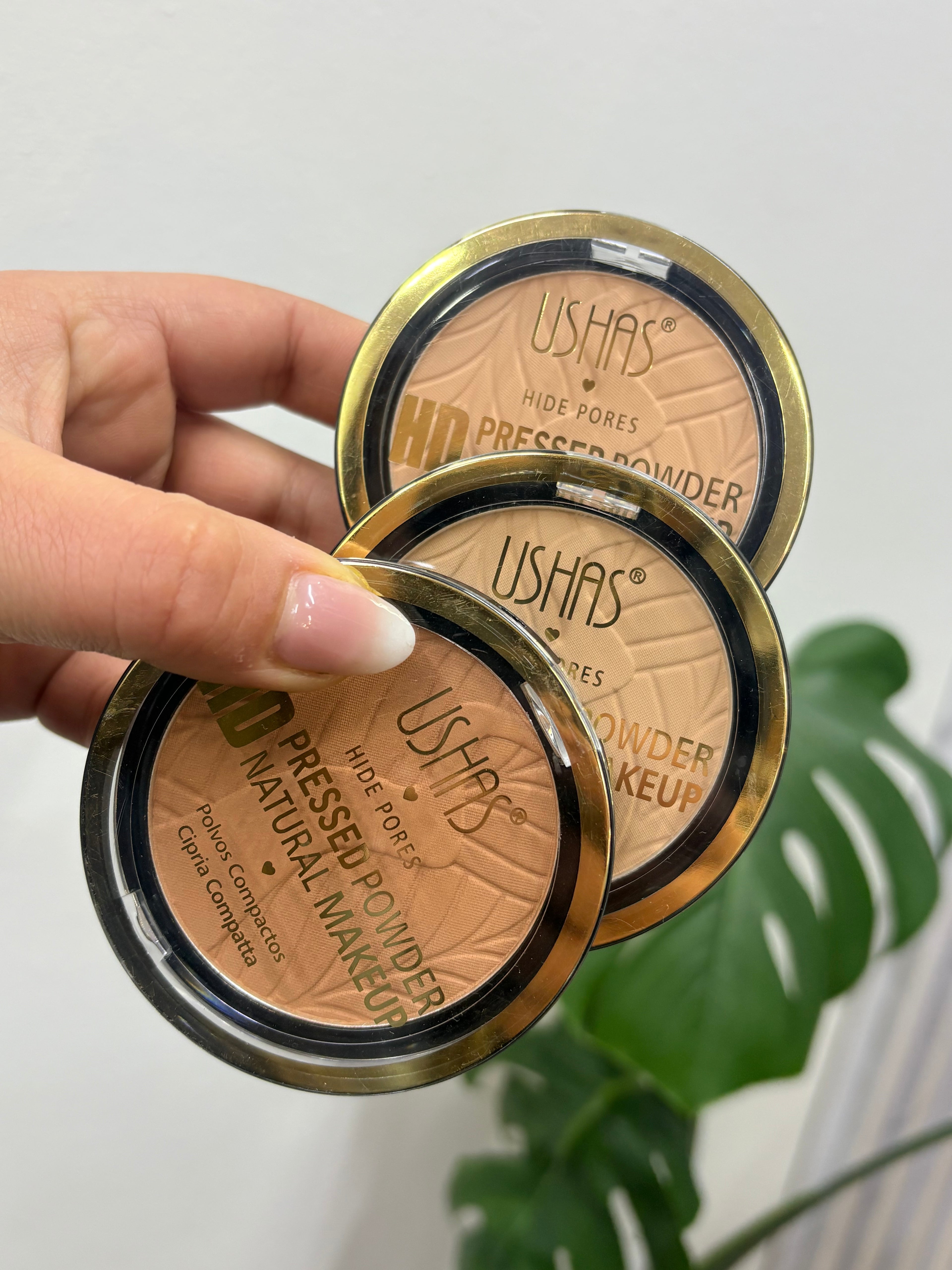 Polvo Compacto Facial Ushas HD Hide Pores Pressed Powder