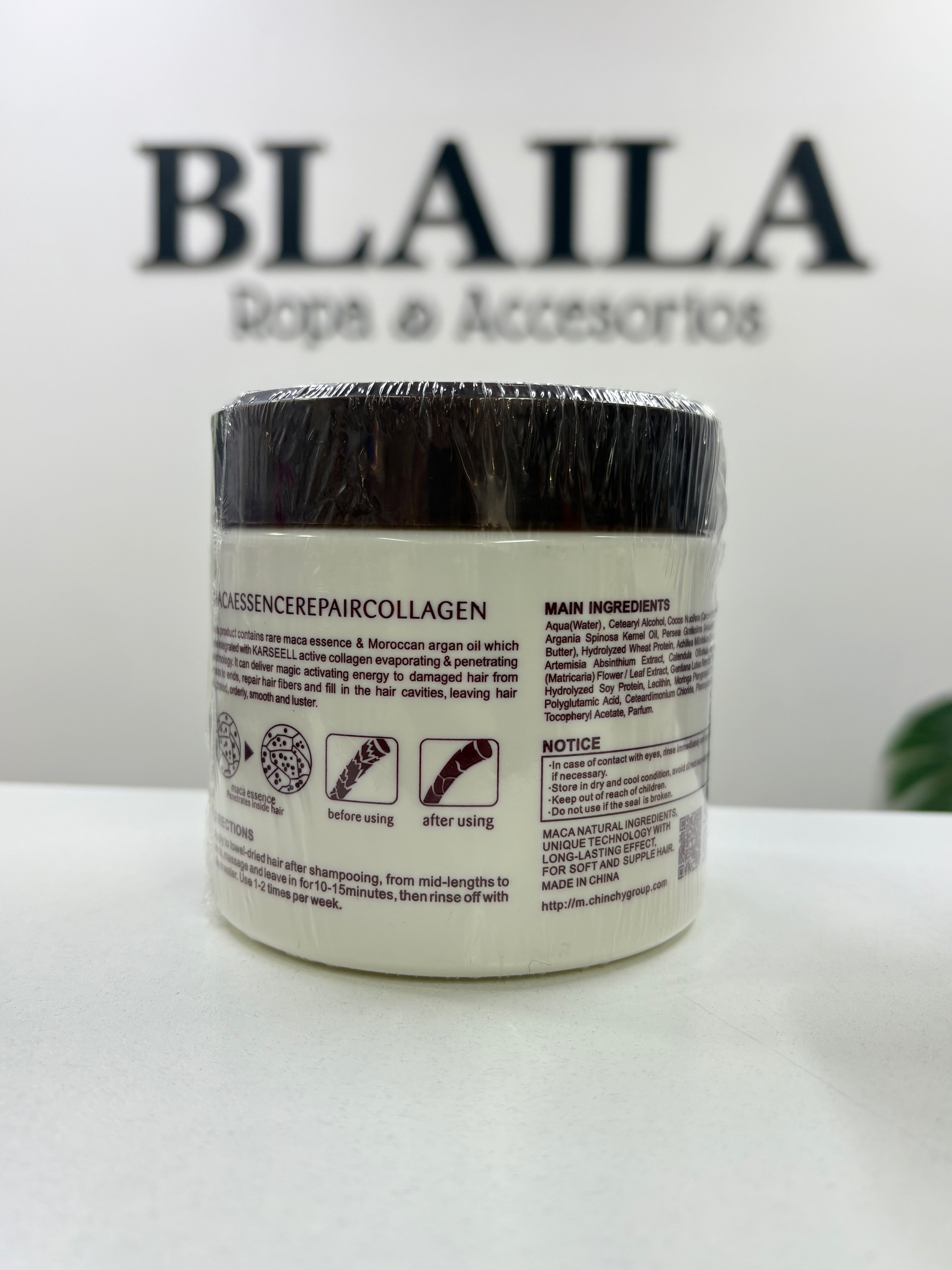 Mascarilla Capilar de Colágeno y Maca (Tratamiento Reparador)