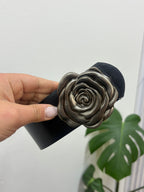 Cinto ancho hebilla rosa