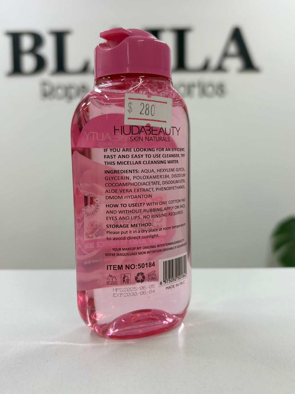Agua Micelar de Rosas Huda Beauty 125 ml