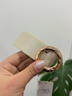 Cinto hebilla dorado - beige claro