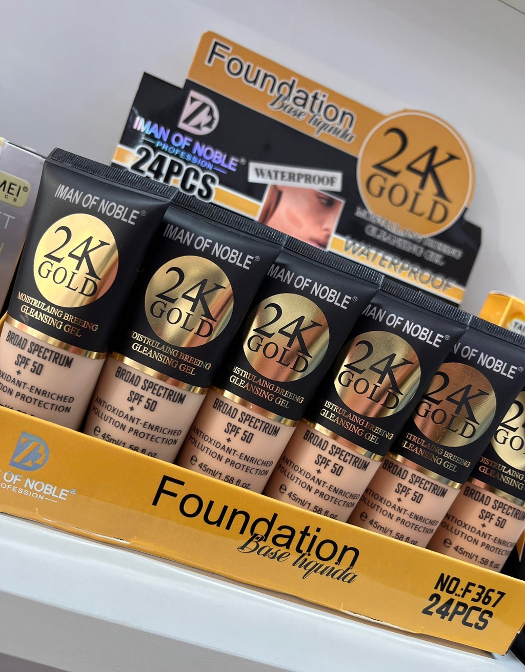 Base de Maquillaje Líquida Iman Of Noble 24K Gold Foundation
