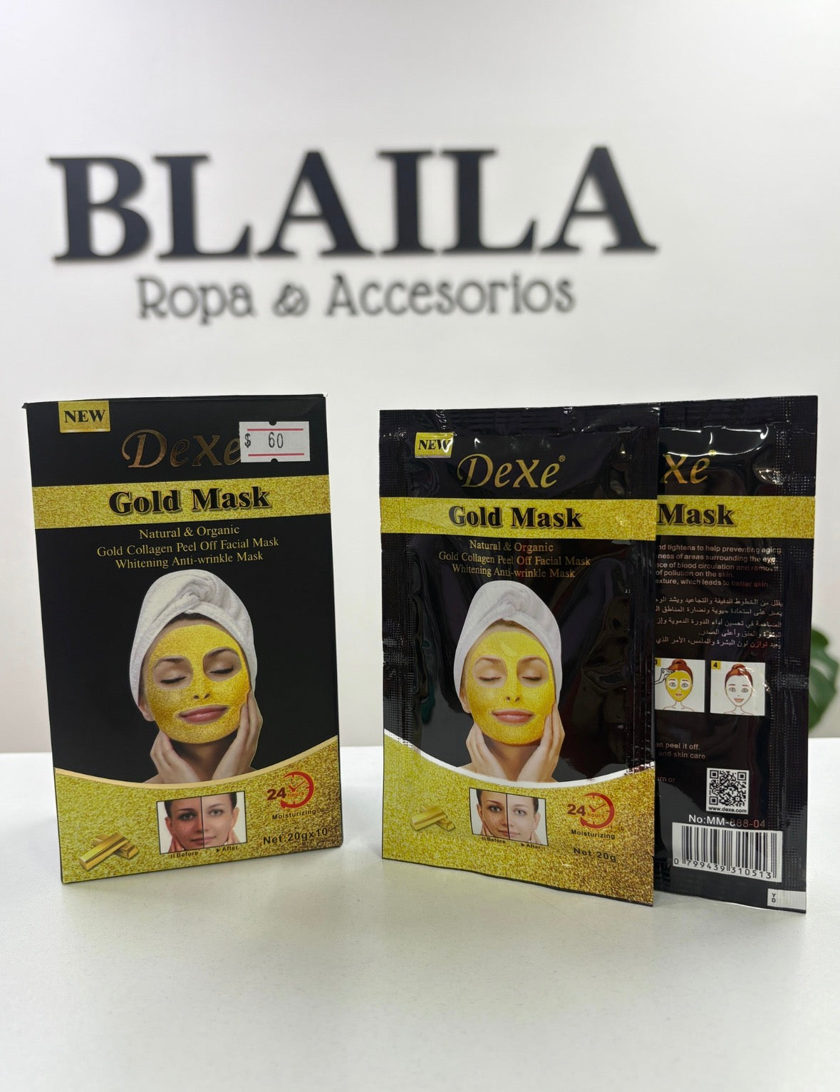 Mascarilla Facial Gold
