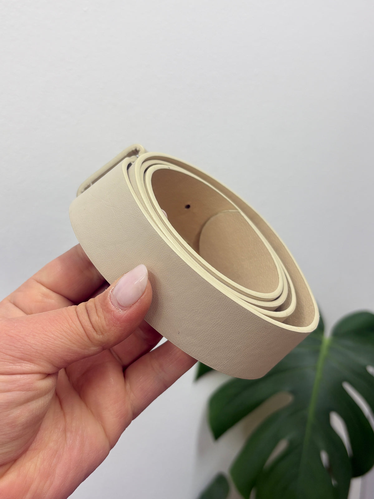 Cinto chapón beige