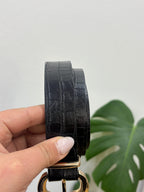 Cinto croco - negro