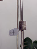Cinto elastizado hebilla strass cuadrado