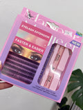 Kit pestañas punto a punto Manjieer 20D 10-16mix