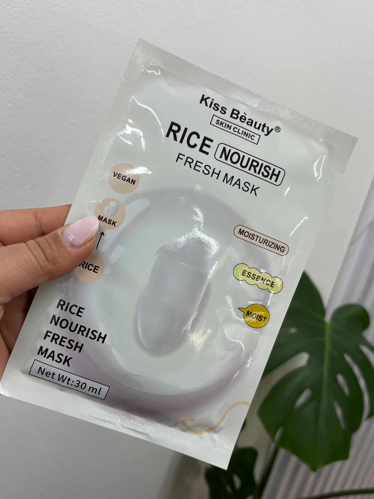 Mascarilla facial arroz